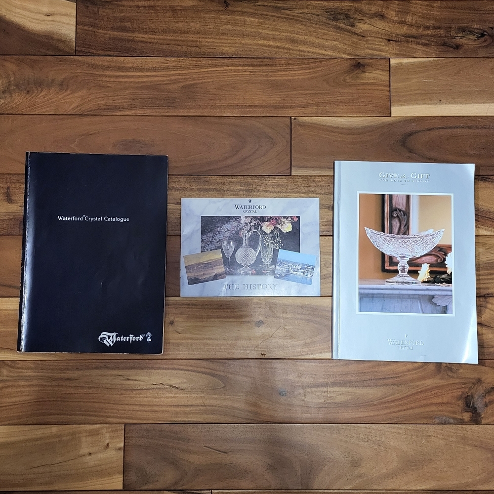 Waterford Catalogues and a History Borcuhure